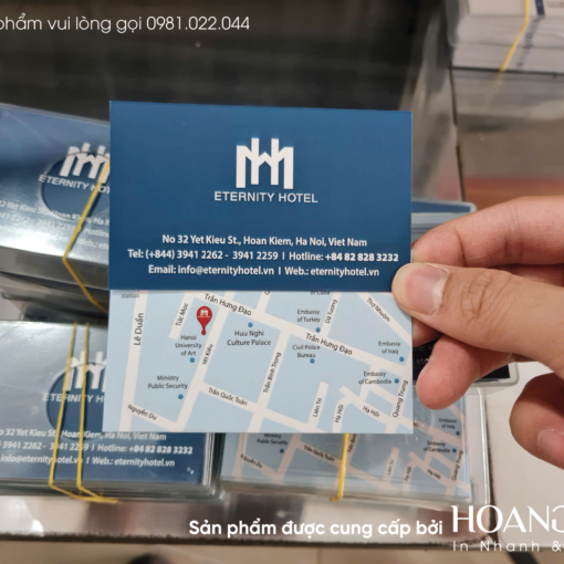In Card Visit Khách Sạn