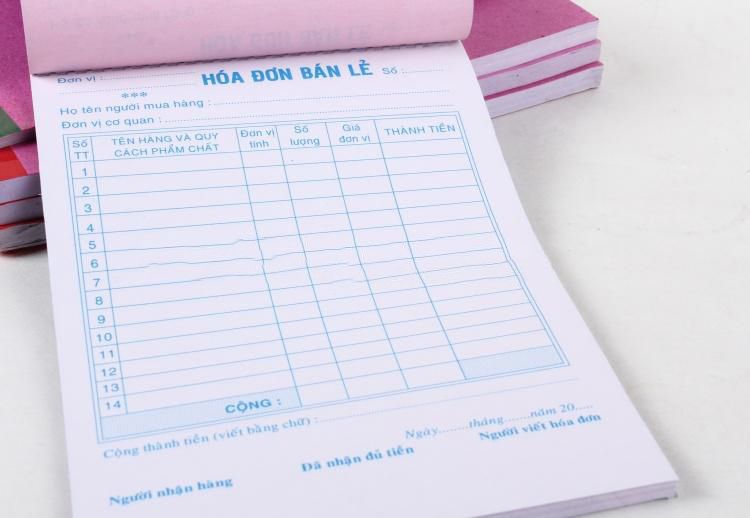 Hoá đơn bán lẻ bán sẵn