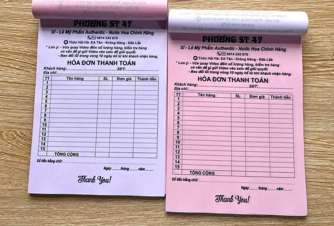 In hoá đơn bán lẻ theo yêu cầu