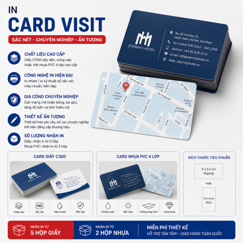 In card visit Hà Nội