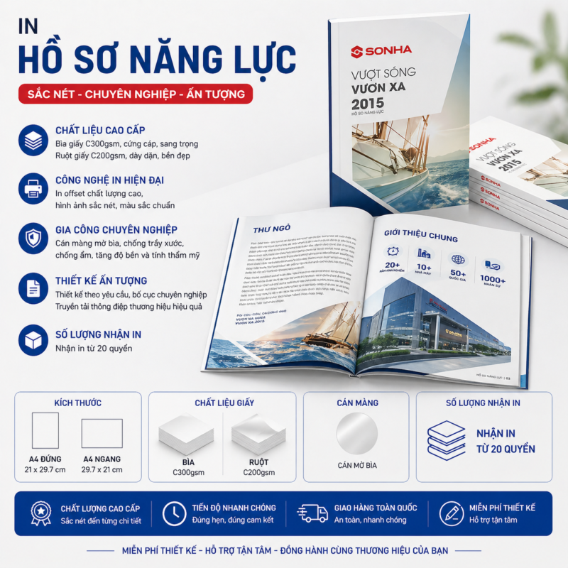 In hồ sơ năng lực