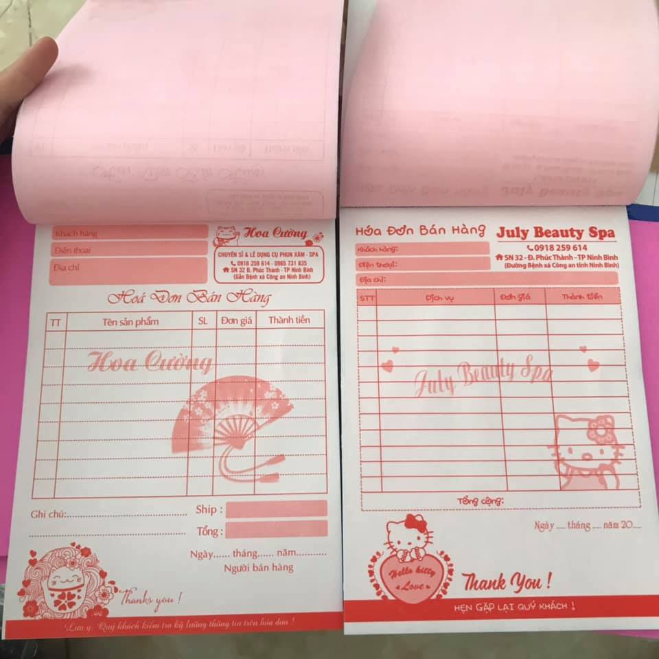In hoá đơn bán lẻ