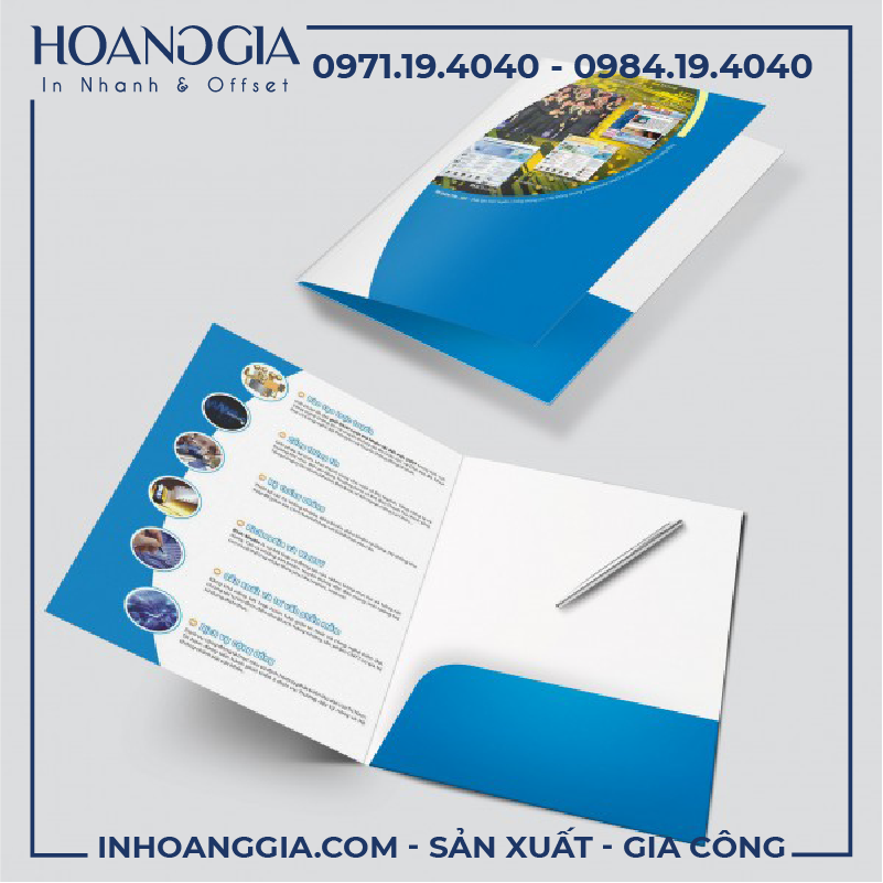 Kẹp File - Folder 8 In kẹp file theo yêu cầu