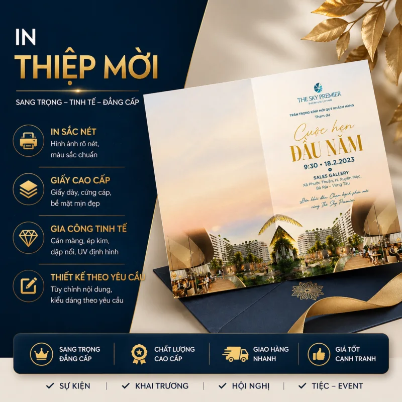 In Thiệp Mời Tại Hà Nội & TPHCM - In Hoàng Gia Hà Nội