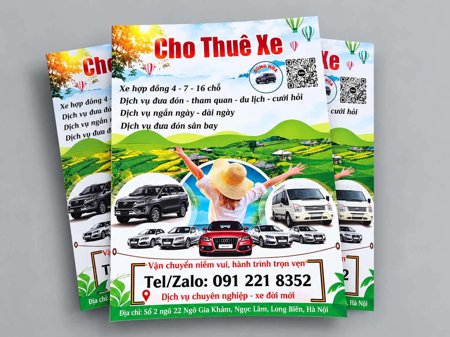 In Tờ Rơi Leaflet 9 In tờ rơi taxi