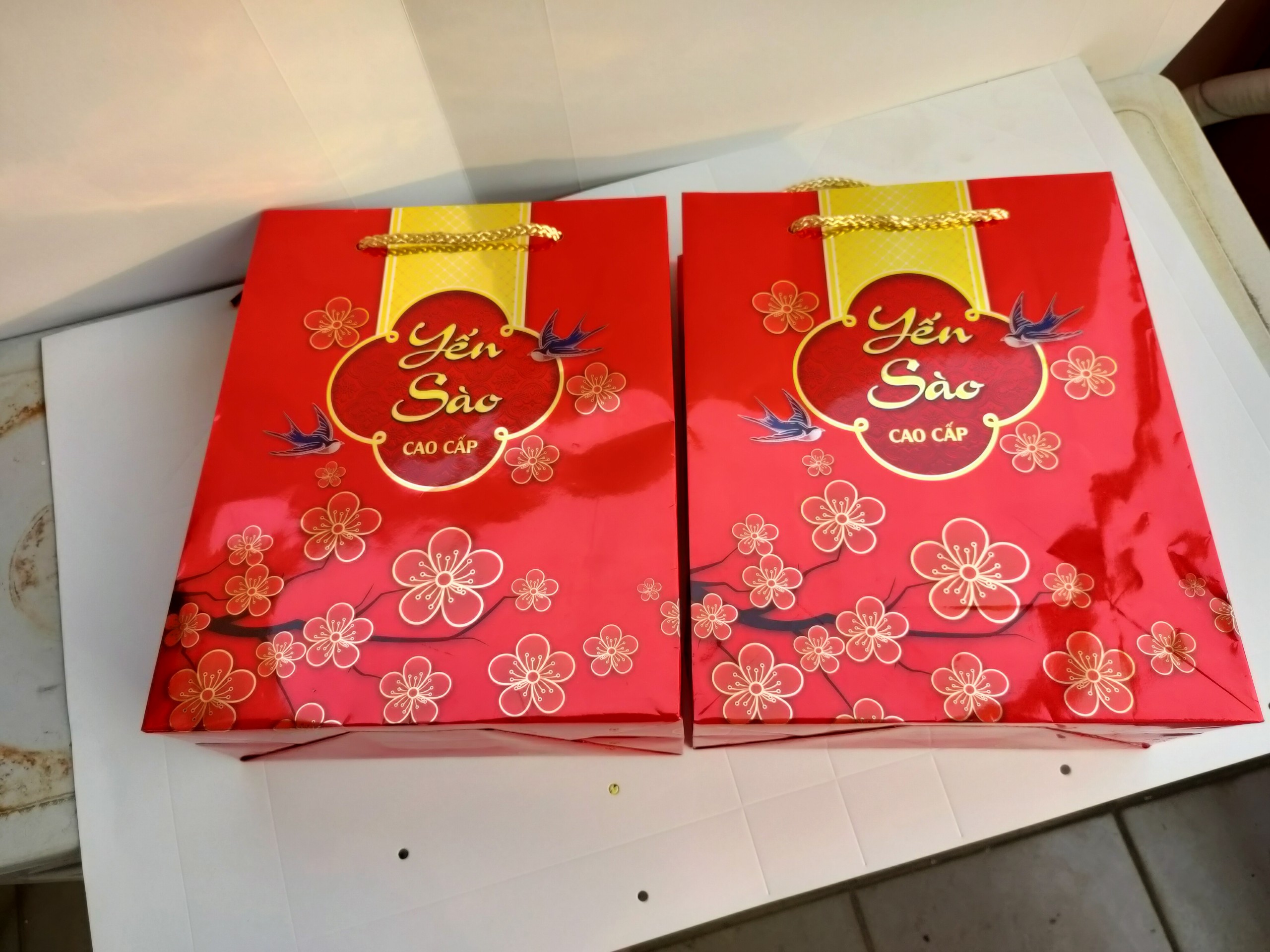 Túi Giấy Ép Kim 9 In túi yến sào ép kim