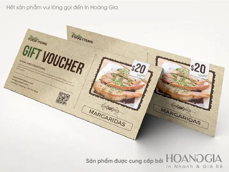 Voucher - Phiếu Giảm Giá 10 Bảng giá in voucher , phiếu giảm giá - In Hoàng Gia