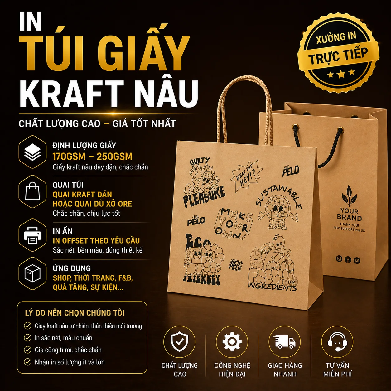 In túi giấy KRAFT