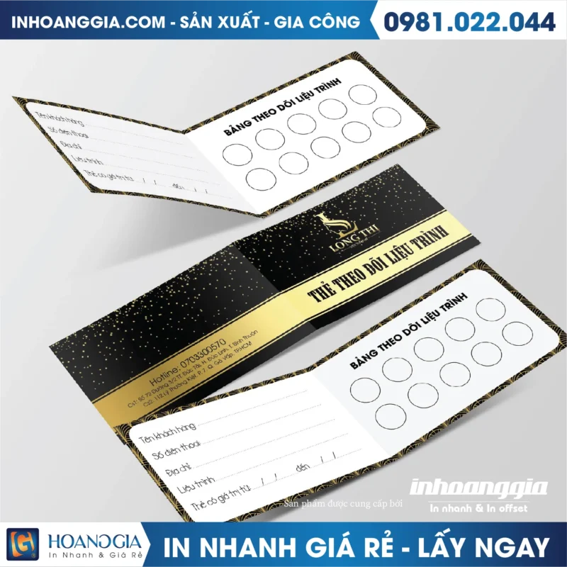 In Thẻ Liệu Trình - In Hoàng Gia Hà Nội