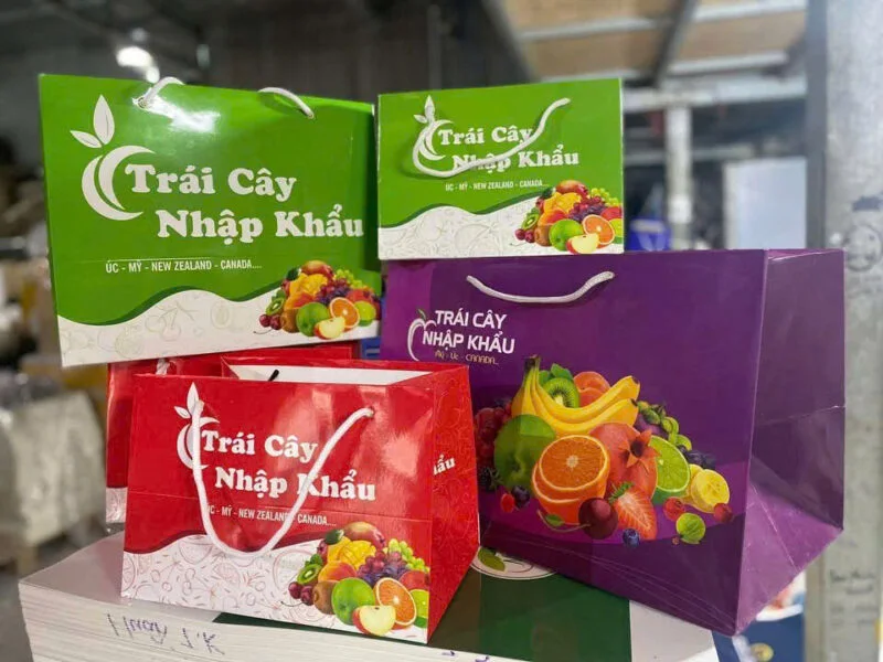 In Túi Giấy Đựng Hoa Quả - In Hoàng Gia Hà Nội