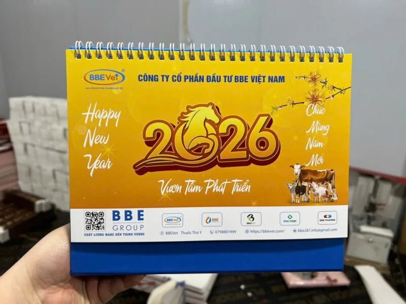 In Lịch Để Bàn - In Hoàng Gia Hà Nội