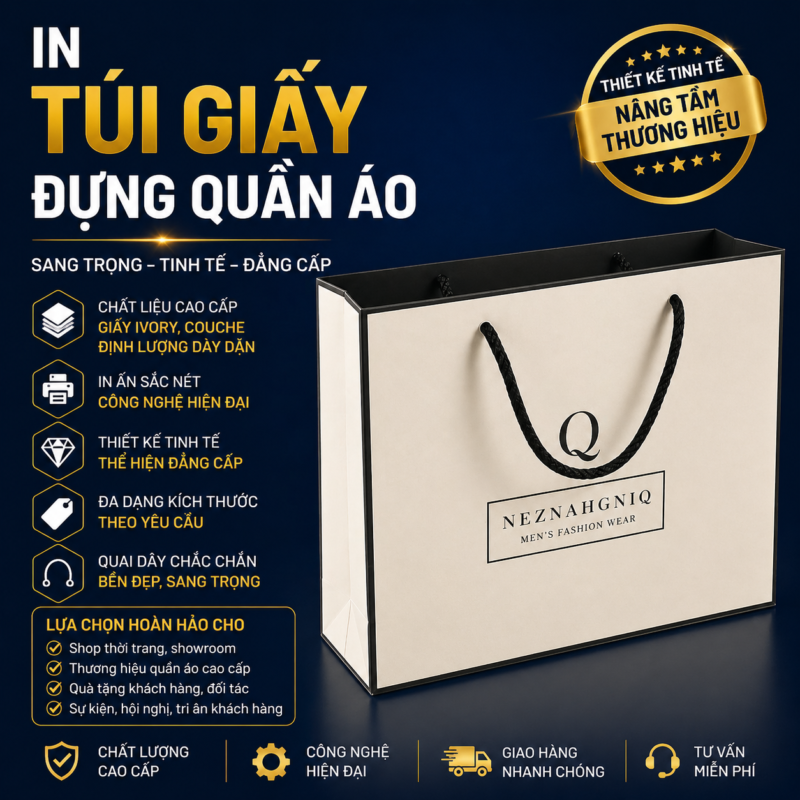 Túi Giấy Đựng Quần Áo 7 In túi giấy đựng quần áo