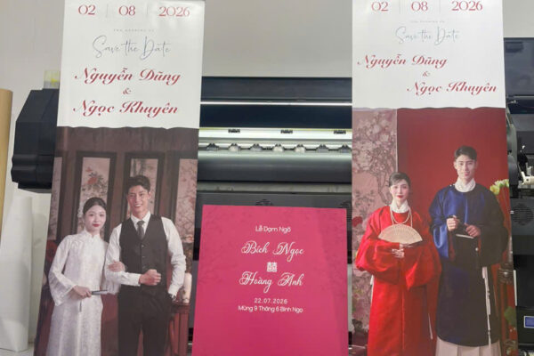 Standee Cuốn Nhôm Tốt 60x160cm ( Đế Nhôm) - In Hoàng Gia Hà Nội