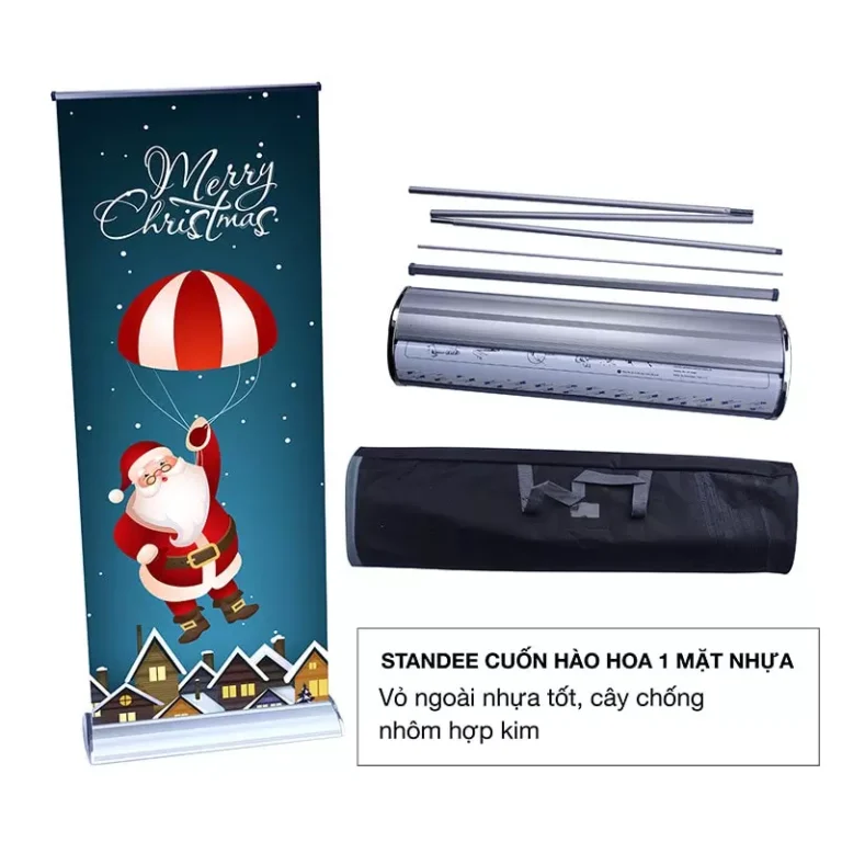 Standee Cuốn Hào Hoa 1 Mặt Nhựa Cao Cấp 80x200cm