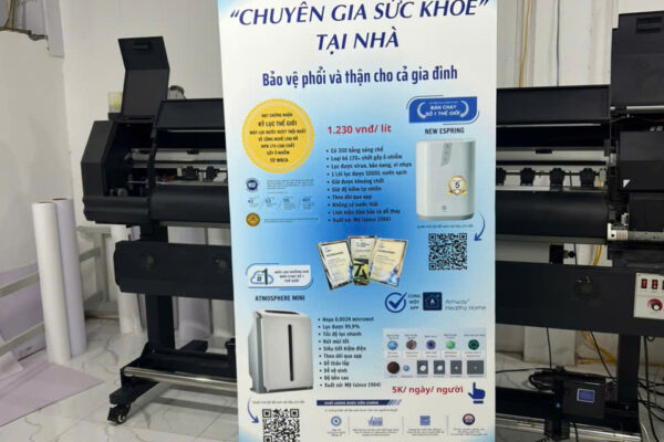Standee Cuốn Nhôm Thường 80x200cm - In Hoàng Gia Hà Nội