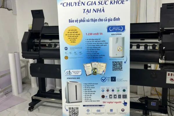 Standee Cuốn Nhôm Thường 80x200cm - In Hoàng Gia Hà Nội