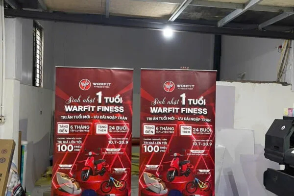 Standee Cuốn Nhôm Tốt 80x200cm ( Đế Nhôm)