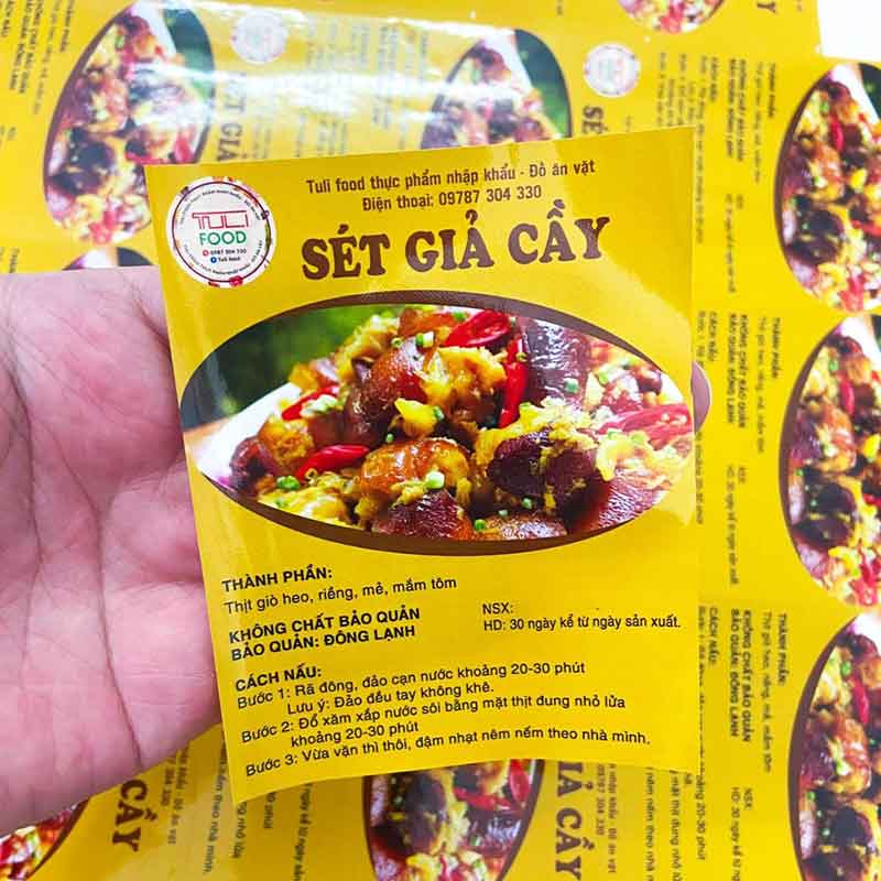 Tem Dán Sản Phẩm 5 In tem decal dán sản phẩm