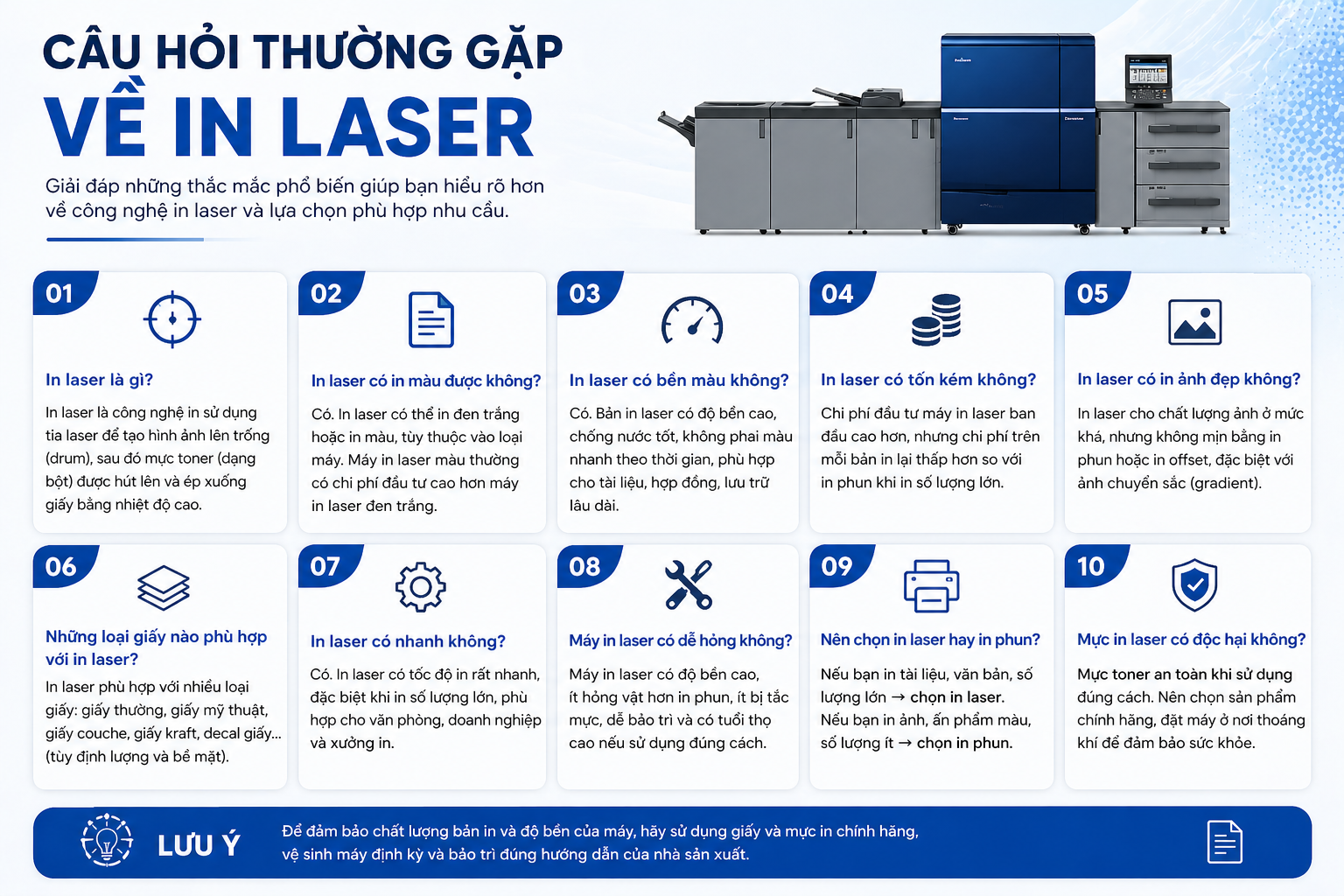 In Laser Là Gì? Nguyên Lý Hoạt Động, Ưu Nhược Điểm Và Ứng Dụng Thực Tế 8 Câu hỏi thường gặp về In laser