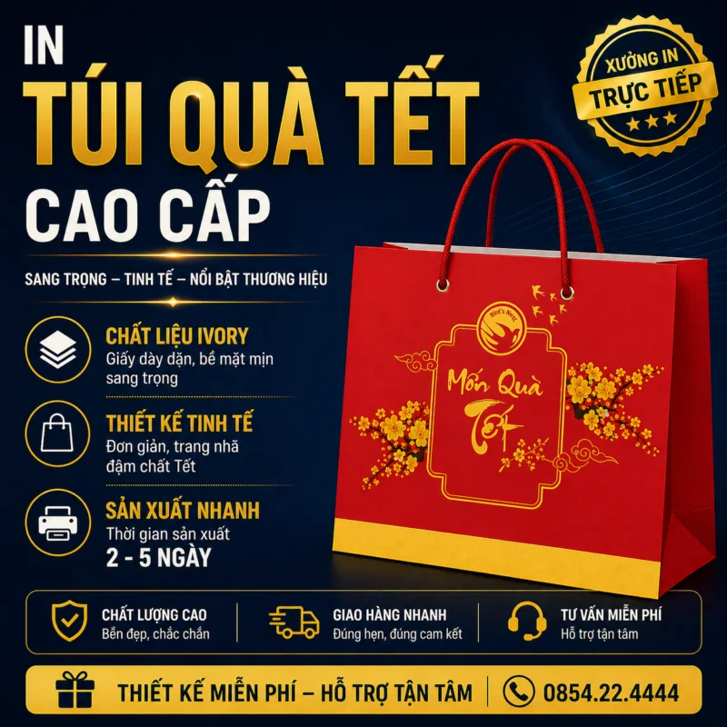 In Túi Đựng Quà Tết - In Hoàng Gia Hà Nội