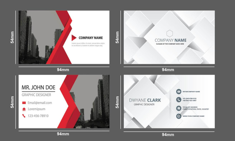 Tìm hiểu kích thước card visit chuẩn và lưu ý khi in 2 Kích thước card visit