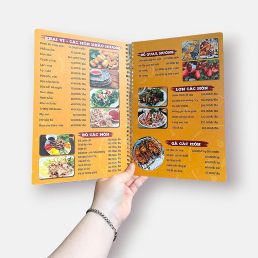 In Menu Quán Ốc