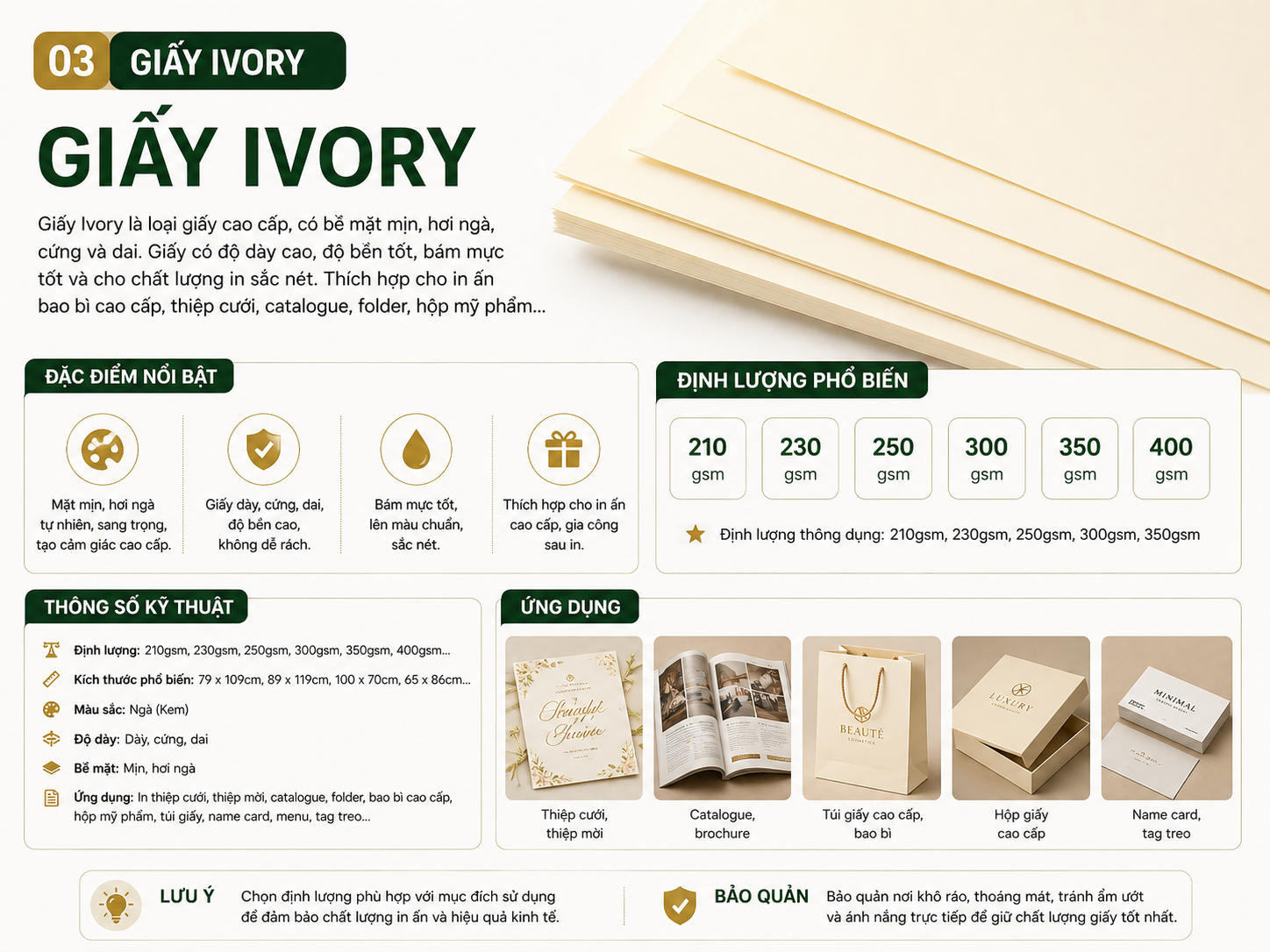 Giấy ivory