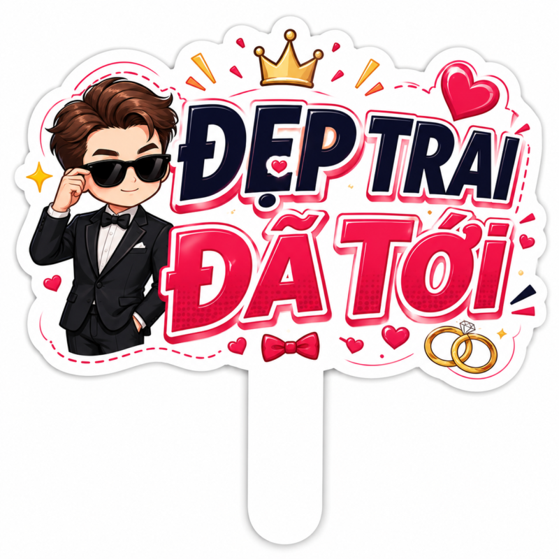 Hashtag Đẹp Trai Đã Tới - In Hoàng Gia Hà Nội