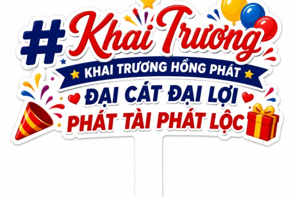 Hashtag Khai Trương Hồng Phát - In Hoàng Gia Hà Nội