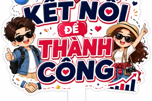 Hashtag Kết Nối Để Thành Công - In Hoàng Gia Hà Nội