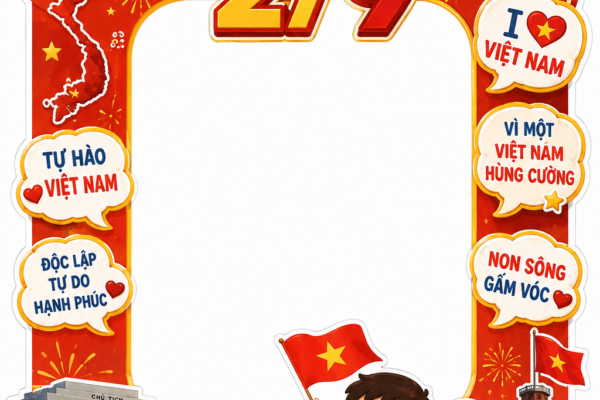 Khung Checkin Lễ Quốc Khánh 2-9