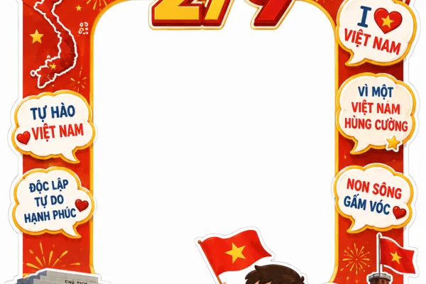 Khung Checkin Lễ Quốc Khánh 2-9