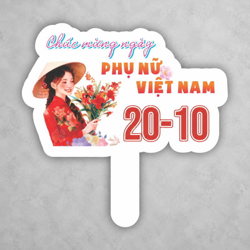 Hashtag cầm tay ngày phụ nữ việt nam 20-10 - In Hoàng Gia Hà Nội, TPHCM