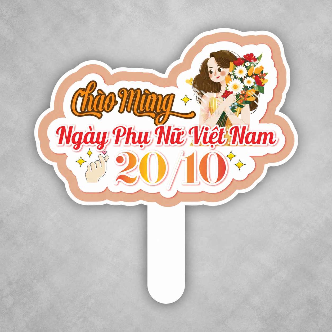 Hashtag cầm tay ngày phụ nữ việt nam 20-10 - In Hoàng Gia Hà Nội, TPHCM