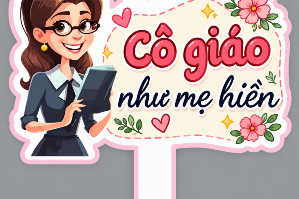 Hashtag cầm tay cô giáo 20-10 - In Hoàng Gia Hà Nội, TPHCM