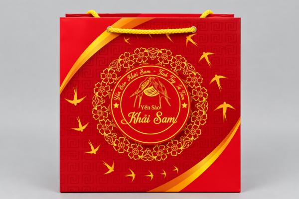 In túi giấy đựng yến sào - In Hoàng Gia Hà Nội, TPHCM