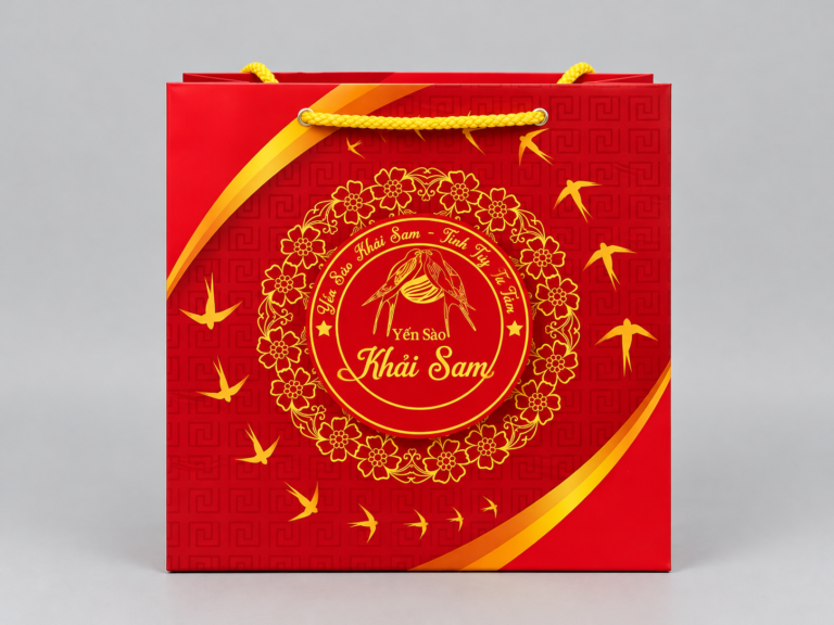 In túi giấy đựng yến sào - In Hoàng Gia Hà Nội, TPHCM